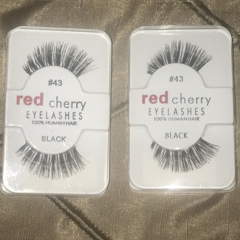 100% Human Hair - Red Cherry Eyelashes #43